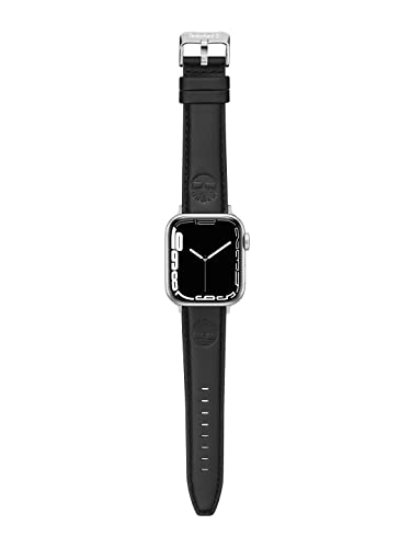 Timberland Lacandon TDOUL0000107 Armband für Apple/Samsung Smart Watch, 20 mm und 22 mm, schwarzes Lederband, Größe S, klassisch von Timberland