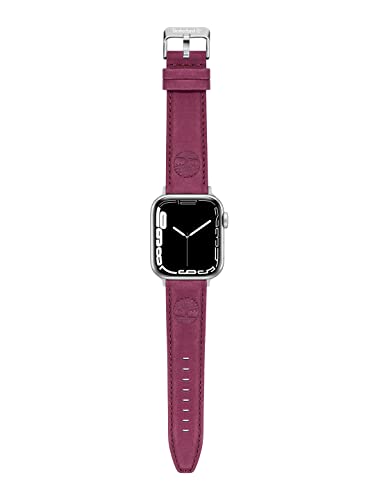 Timberland Lacandon Tdoul0000114 Unisex-Uhrenarmband für Apple/Samsung Smartwatch, 20 mm und 22 mm Breite, Magenta, 100 mm Länge, Kastanienbraun, L, Klassisch von Timberland
