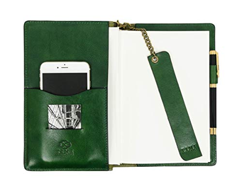 Time Resistance Leder Journal mit nachfüllbarem A5 Notizblock und Lesezeichen Notizbuch Cover mit Stifthalter Grün 5207601 Time Resistance Leder Journal mit nachfüllbarem A5 Notizblock und Lesezeichen Notizbuch Cover mit Stifthalter Grün 5207601 von Time Resistance