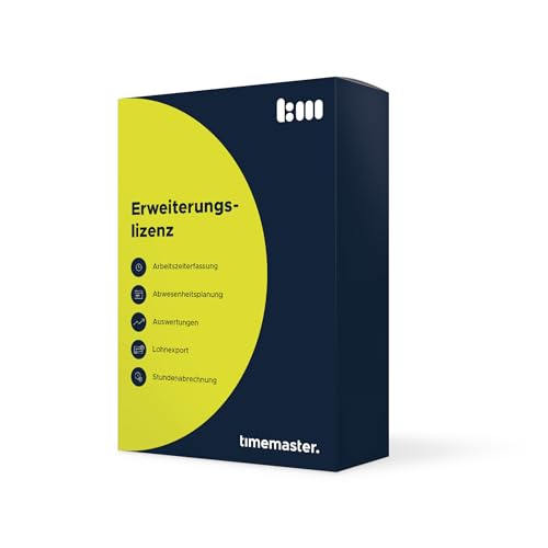 Timemaster WEB digitales Zeiterfassungssystem, Lizenzerweiterung für 10 weitere Mitarbeiter für die Mitarbeiterverwaltung und -buchung Timemaster WEB digitales Zeiterfassungssystem, Lizenzerweiterung für 10 weitere Mitarbeiter für die Mitarbeiterverwaltung und -buchung von TimeMaster
