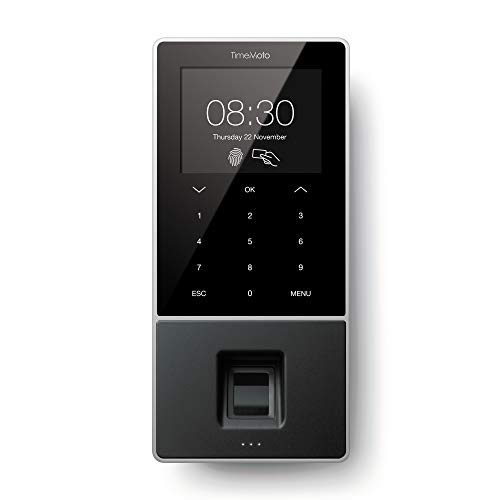 TimeMoto TM-828 - Zeiterfassungssystem mit Fingerabdruck- und RFID-Leser für bis zu 2.000 Benutzer - Inklusive Personal-Management-Lösung von TimeMoto