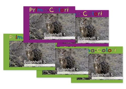 TimeTEX - Eulenheft 1-5 - Übungsheft für die 1. und 2. Jahrgangsstufe | Isoliert behandelter Lernstoff, Rechnen mit Addition und Multiplikation | Maße: A5 quer, 40 Seiten von TimeTEX