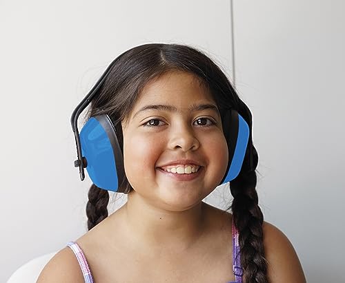 TimeTEX - Gehörschutz für Kinder "Auris Plus" Blau | Robuster, stufenlos verstellbarer und zusammenklappbarer Gehörschutz | Inhalt: 1x Gehörschutz Maße ca. 11 x 8 cm von TimeTEX
