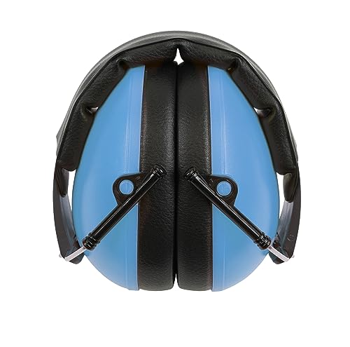 TimeTEX - Gehörschutz für Kinder "Auris Plus" Blau | Robuster, stufenlos verstellbarer und zusammenklappbarer Gehörschutz mit Dämmwert von 24,3 dB | Inhalt: 1x Gehörschutz Maße ca. 11 x 8 cm von TimeTEX
