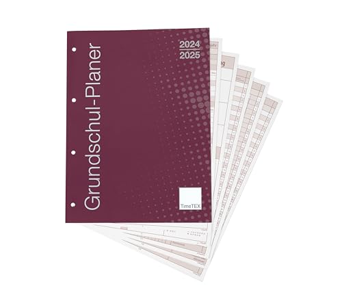 TimeTEX Grundschul-Planer - Loseblatt-Einlage A4-Plus - Schuljahr 2024-2025 - Lehrerkalender - Unterrichtsplaner - Schulplaner - 10719 von TimeTEX