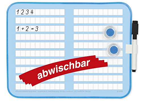 TimeTEX Prima-Colori Rechenübungs-Whiteboard - 4-tlg. - magnethaftend - 62292 von TimeTEX