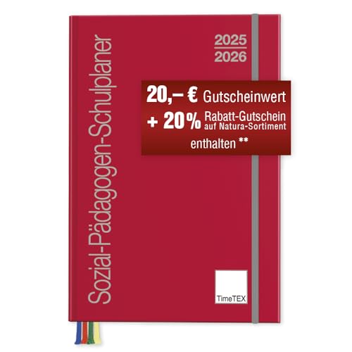 TimeTEX Sozial-Pädagogen-Schulplaner A4-Plus - Schuljahr 2025-2026 - Sozialpädagogen-Kalender - gebunden - Timetex 10558 von TimeTEX