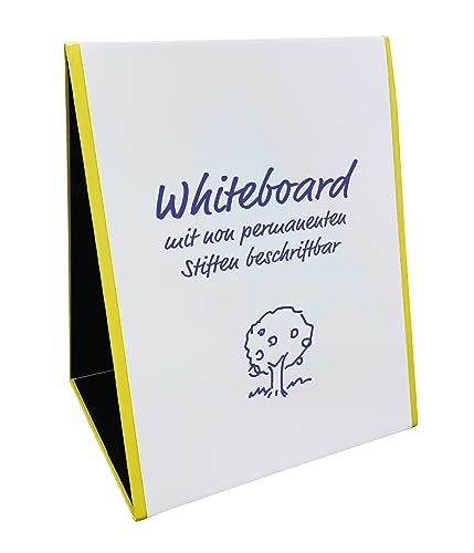 TimeTEX - Whiteboard-Tafel "2in1" zum Aufstellen | Zweiseitige, magnethaftende Tafel mit Whiteboard- und Tafeloberfläche. Handlich und schnell aufgebaut | Inhalt: Whiteboard ca. 32 x 40 cm von TimeTEX