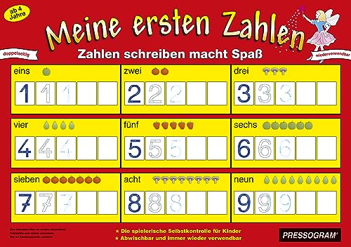 TimeTEX - Zaubertafel "Mathematik" - Zauberhaftes Zählen | Rechen-Tafel mit Selbstkontrolle zum spielerischen Lernen von Zahlen Schreiben und Rechnen | Inhalt: Zauberhaftes Zählen von TimeTEX