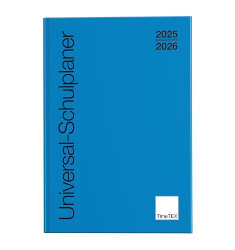 TimeTex Universal-Schulplaner A4-Plus Blau - Schuljahr 2025-2026 - Gebunden - Lehrerkalender - Unterrichtsplaner - Timetex 10500 von TimeTEX