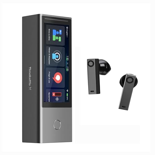 Timekettle X1 AI Dolmetscher-Hub, 40-Sprachen Zwei-Wege-Übersetzer-Ohrhörer mit Sprachanrufe aus der Ferne und Übersetzung, Simultanes Übersetzungsgerät für 20-Personen multilinguale Meetings von Timekettle