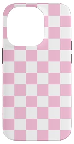 Blassrosa, Schachbrettmuster, kariert Hülle für iPhone 14 Pro von Timeless Checkered Pattern Designs