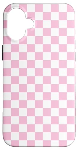 Blassrosa, Schachbrettmuster, kariert Hülle für iPhone 16 Plus Blassrosa, Schachbrettmuster, kariert Hülle für iPhone 16 Plus von Timeless Checkered Pattern Designs