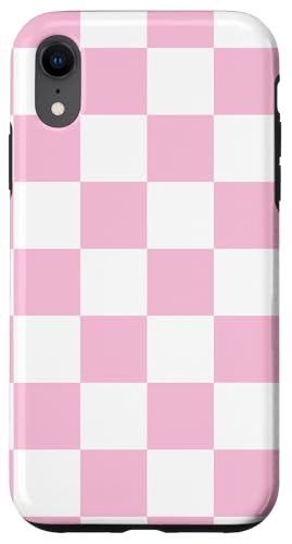 Blassrosa, Schachbrettmuster, kariert Hülle für iPhone XR Blassrosa, Schachbrettmuster, kariert Hülle für iPhone XR von Timeless Checkered Pattern Designs