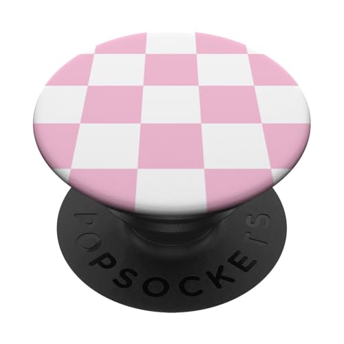 Blassrosa, Schachbrettmuster, kariert PopSockets Klebender PopGrip Blassrosa, Schachbrettmuster, kariert PopSockets Klebender PopGrip von Timeless Checkered Pattern Designs