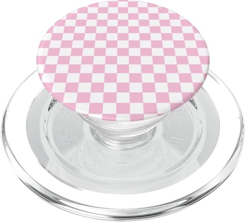 Blassrosa, Schachbrettmuster, kariert PopSockets PopGrip für MagSafe Blassrosa, Schachbrettmuster, kariert PopSockets PopGrip für MagSafe von Timeless Checkered Pattern Designs