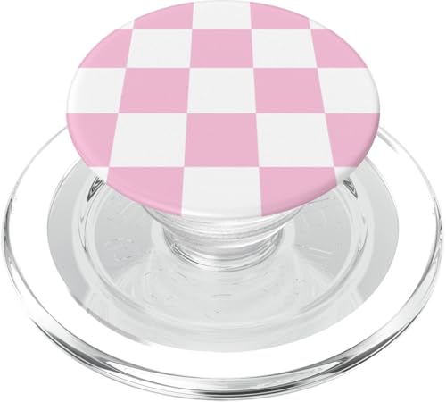 Blassrosa, Schachbrettmuster, kariert PopSockets PopGrip für MagSafe Blassrosa, Schachbrettmuster, kariert PopSockets PopGrip für MagSafe von Timeless Checkered Pattern Designs