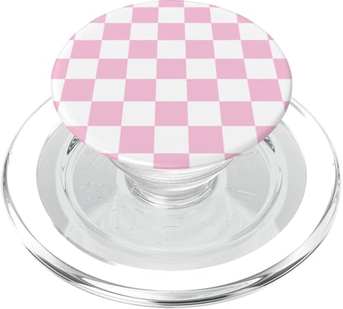 Blassrosa, Schachbrettmuster, kariert PopSockets PopGrip für MagSafe Blassrosa, Schachbrettmuster, kariert PopSockets PopGrip für MagSafe von Timeless Checkered Pattern Designs