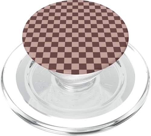 Braun & Beige, Schachbrettmuster, kariert PopSockets PopGrip für MagSafe Braun & Beige, Schachbrettmuster, kariert PopSockets PopGrip für MagSafe von Timeless Checkered Pattern Designs
