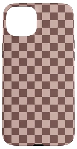 Braunes Schachbrettmuster, kariert Hülle für iPhone 15 Plus Braunes Schachbrettmuster, kariert Hülle für iPhone 15 Plus von Timeless Checkered Pattern Designs