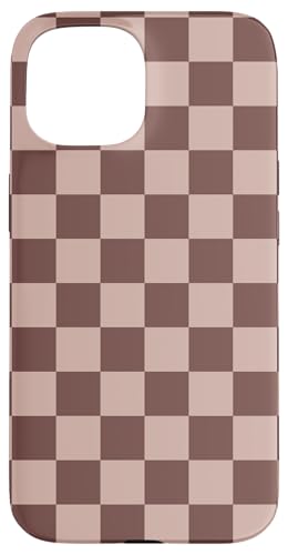 Braunes Schachbrettmuster, kariert Hülle für iPhone 15 Braunes Schachbrettmuster, kariert Hülle für iPhone 15 von Timeless Checkered Pattern Designs