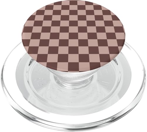 Braunes Schachbrettmuster, kariert PopSockets PopGrip für MagSafe Braunes Schachbrettmuster, kariert PopSockets PopGrip für MagSafe von Timeless Checkered Pattern Designs