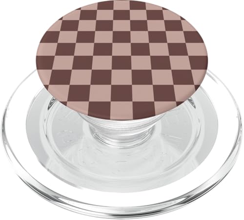 Braunes Schachbrettmuster, kariert PopSockets PopGrip für MagSafe Braunes Schachbrettmuster, kariert PopSockets PopGrip für MagSafe von Timeless Checkered Pattern Designs