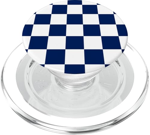 Cooles Marineblau, Schachbrettmuster, kariert PopSockets PopGrip für MagSafe Cooles Marineblau, Schachbrettmuster, kariert PopSockets PopGrip für MagSafe von Timeless Checkered Pattern Designs