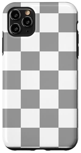 Grau, Schachbrettmuster, kariert Hülle für iPhone 11 Pro Max Grau, Schachbrettmuster, kariert Hülle für iPhone 11 Pro Max von Timeless Checkered Pattern Designs