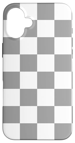 Grau, Schachbrettmuster, kariert Hülle für iPhone 16 Plus Grau, Schachbrettmuster, kariert Hülle für iPhone 16 Plus von Timeless Checkered Pattern Designs