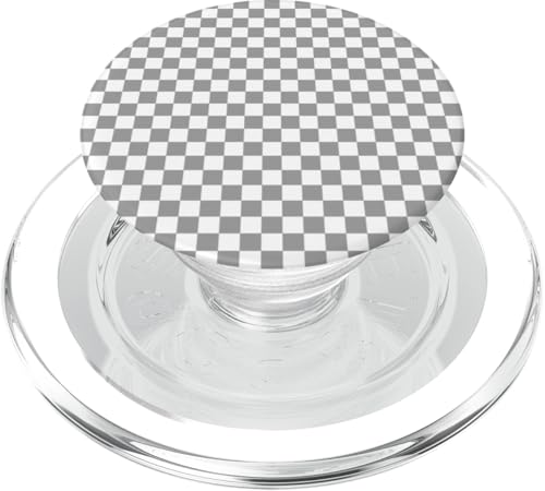 Grau, Schachbrettmuster, kariert PopSockets PopGrip für MagSafe Grau, Schachbrettmuster, kariert PopSockets PopGrip für MagSafe von Timeless Checkered Pattern Designs