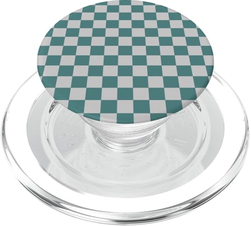Grün und Grau, Schachbrettmuster, kariert PopSockets PopGrip für MagSafe Grün und Grau, Schachbrettmuster, kariert PopSockets PopGrip für MagSafe von Timeless Checkered Pattern Designs