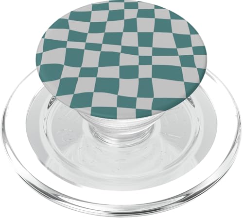 Grün und Grau, Schachbrettmuster, kariert PopSockets PopGrip für MagSafe Grün und Grau, Schachbrettmuster, kariert PopSockets PopGrip für MagSafe von Timeless Checkered Pattern Designs