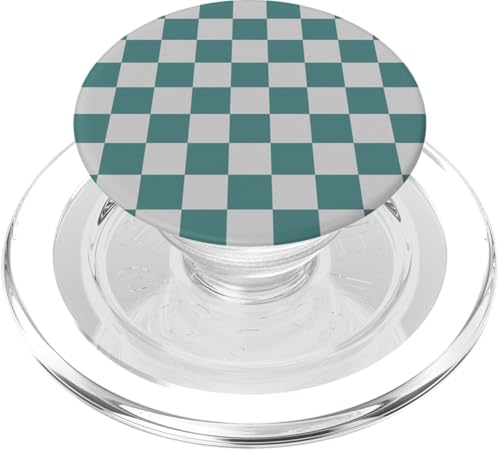 Grün und Grau, Schachbrettmuster, kariert PopSockets PopGrip für MagSafe Grün und Grau, Schachbrettmuster, kariert PopSockets PopGrip für MagSafe von Timeless Checkered Pattern Designs