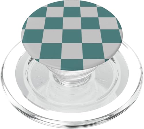 Grün und Grau, Schachbrettmuster, kariert PopSockets PopGrip für MagSafe Grün und Grau, Schachbrettmuster, kariert PopSockets PopGrip für MagSafe von Timeless Checkered Pattern Designs