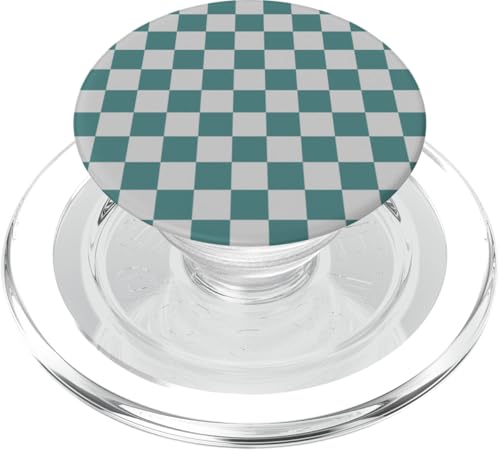 Grün und Grau, Schachbrettmuster, kariert PopSockets PopGrip für MagSafe Grün und Grau, Schachbrettmuster, kariert PopSockets PopGrip für MagSafe von Timeless Checkered Pattern Designs