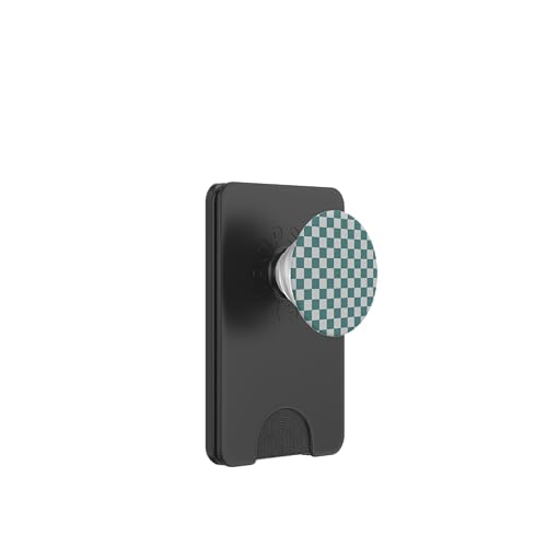 Grün und Grau, Schachbrettmuster, kariert PopSockets PopWallet für MagSafe Grün und Grau, Schachbrettmuster, kariert PopSockets PopWallet für MagSafe von Timeless Checkered Pattern Designs