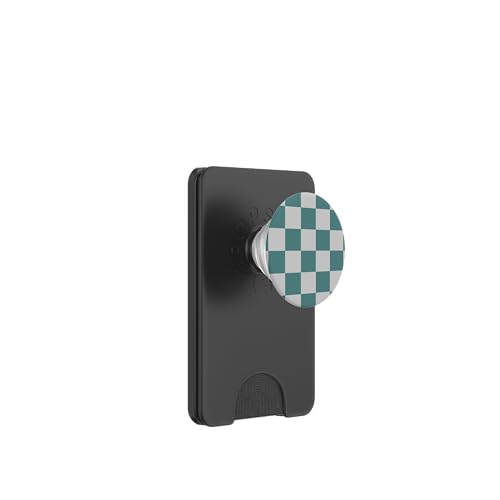 Grün und Grau, Schachbrettmuster, kariert PopSockets PopWallet für MagSafe Grün und Grau, Schachbrettmuster, kariert PopSockets PopWallet für MagSafe von Timeless Checkered Pattern Designs