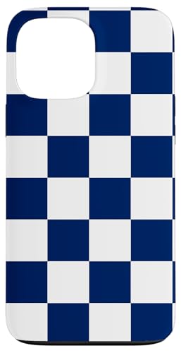 Marineblau, Schachbrettmuster, kariert Hülle für iPhone 13 Pro Max Marineblau, Schachbrettmuster, kariert Hülle für iPhone 13 Pro Max von Timeless Checkered Pattern Designs