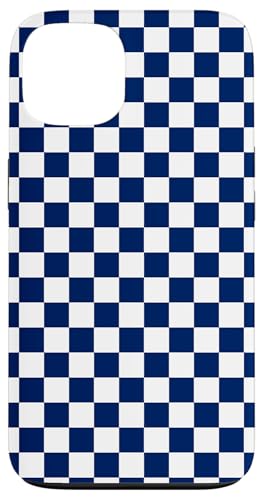 Marineblau, Schachbrettmuster, kariert Hülle für iPhone 13 Marineblau, Schachbrettmuster, kariert Hülle für iPhone 13 von Timeless Checkered Pattern Designs