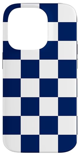Marineblau, Schachbrettmuster, kariert Hülle für iPhone 14 Pro Marineblau, Schachbrettmuster, kariert Hülle für iPhone 14 Pro von Timeless Checkered Pattern Designs