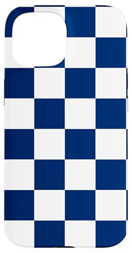 Marineblau, Schachbrettmuster, kariert Hülle für iPhone 15 Marineblau, Schachbrettmuster, kariert Hülle für iPhone 15 von Timeless Checkered Pattern Designs
