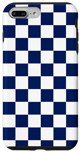 Marineblau, Schachbrettmuster, kariert Hülle für iPhone 7 Plus/8 Plus Marineblau, Schachbrettmuster, kariert Hülle für iPhone 7 Plus/8 Plus von Timeless Checkered Pattern Designs