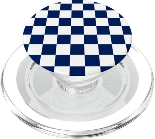 Marineblau, Schachbrettmuster, kariert PopSockets PopGrip für MagSafe Marineblau, Schachbrettmuster, kariert PopSockets PopGrip für MagSafe von Timeless Checkered Pattern Designs