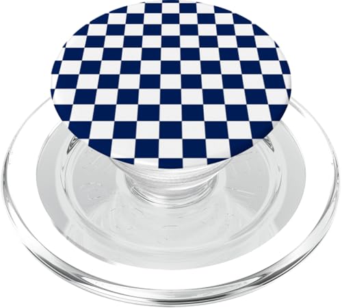 Marineblau, Schachbrettmuster, kariert PopSockets PopGrip für MagSafe Marineblau, Schachbrettmuster, kariert PopSockets PopGrip für MagSafe von Timeless Checkered Pattern Designs