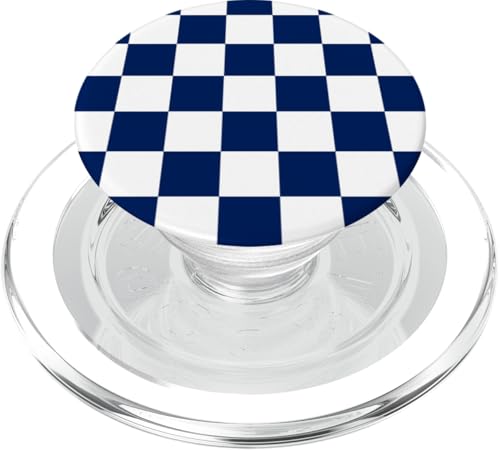Marineblau, Schachbrettmuster, kariert PopSockets PopGrip für MagSafe Marineblau, Schachbrettmuster, kariert PopSockets PopGrip für MagSafe von Timeless Checkered Pattern Designs