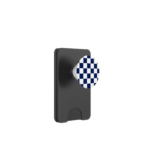 Marineblau, Schachbrettmuster, kariert PopSockets PopWallet für MagSafe Marineblau, Schachbrettmuster, kariert PopSockets PopWallet für MagSafe von Timeless Checkered Pattern Designs