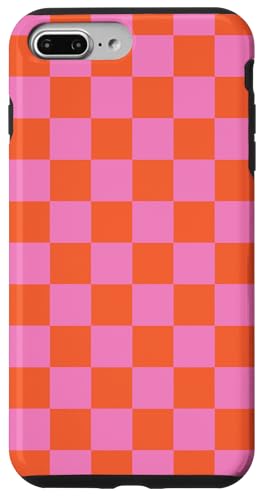 Orange und Rosa, Schachbrettmuster, kariert Hülle für iPhone 7 Plus/8 Plus Orange und Rosa, Schachbrettmuster, kariert Hülle für iPhone 7 Plus/8 Plus von Timeless Checkered Pattern Designs