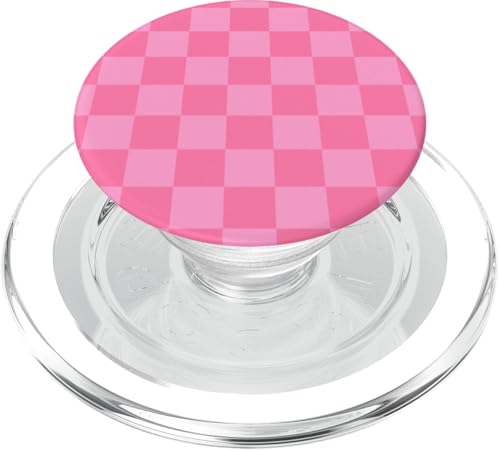 Rosa, Schachbrettmuster, kariert PopSockets PopGrip für MagSafe Rosa, Schachbrettmuster, kariert PopSockets PopGrip für MagSafe von Timeless Checkered Pattern Designs