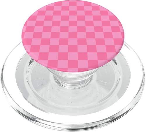Rosa, Schachbrettmuster, kariert PopSockets PopGrip für MagSafe Rosa, Schachbrettmuster, kariert PopSockets PopGrip für MagSafe von Timeless Checkered Pattern Designs